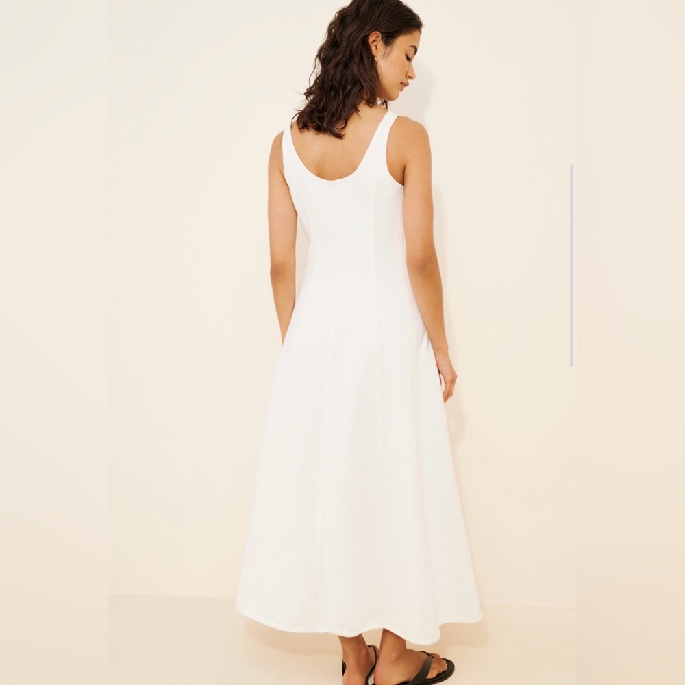 NWT Citizens of Humanity Rosetta Dress in Pashima White Denim Cotton 2 - Picture 5 of 16